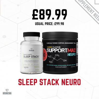 SUPPLEMENT NEEDS SLEEP STACK AND SUPPORTMAX NEURO STACK 2 MONTHS SUPPLY