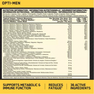 Optimum Nutrition Opti-Men Multi Vitamin 90 Caps.
