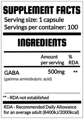 QRP Nutrition GABA 500mg