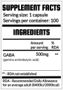 QRP Nutrition GABA 500mg