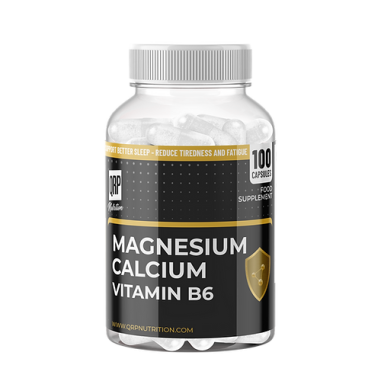 QRP Nutrition MAGNESIUM CALCIUM VITAMIN B6 100capsules