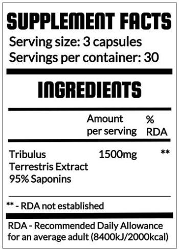 QRP Nutrition Tribulus Terrestris (90capsules)