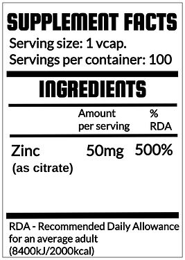 QRP Nutrition ZINC Strong - 50mg