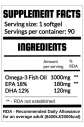 QRP Nutrition Omega-3 Fish Oil 1000mg