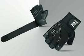 QRP Nutrition Black Gym Gloves