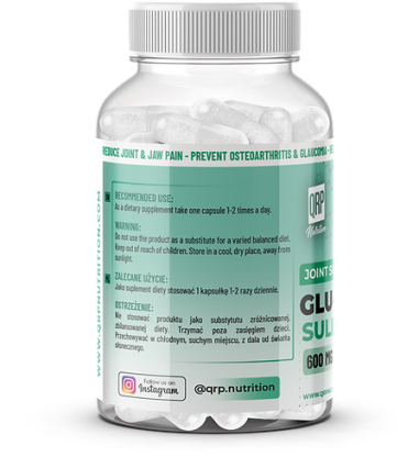 QRP Nutrition Glucosamine Sulphate 600mg 100capsules