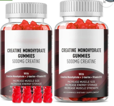 Creatine Gummies + Vitamin B12 & L taurine 500mg