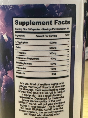 Buried Alive Sleep Aid