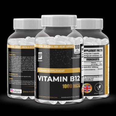 QRP Nutrition VITAMIN B12 1000mcg x 100 caps