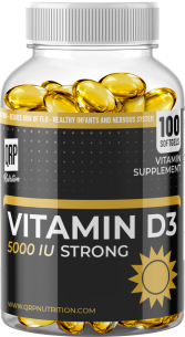 QRP Nutrition VITAMIN D3 5000iu 100softgels