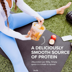 Bulk Natural Roasted Peanut Butter Tub, Crunchy, 1 kg, Vegetarian