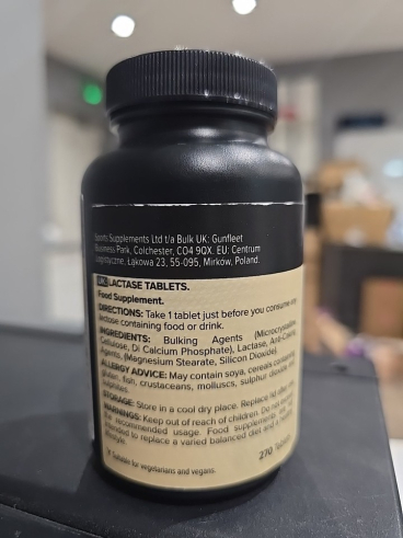 Bulk LACTASE tablets 5000FCC - 270tablets