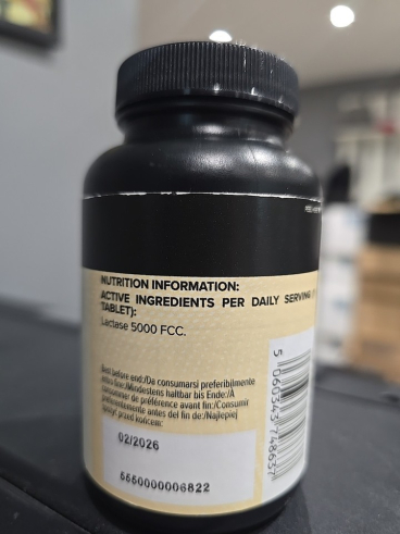 Bulk LACTASE tablets 5000FCC - 270tablets