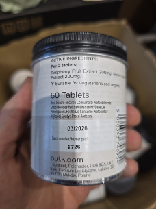 Bulk RASPBERRY KETONES & GREEN COFFEE Tablets - 60tabs