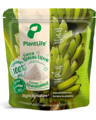 PlantLife Organic Green Banana Flour 1kg – Gluten-Free, Natural and Vegan Plantain Flour