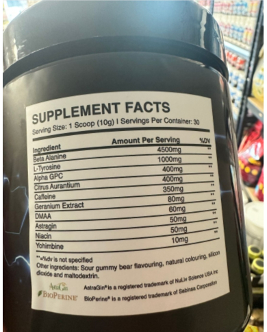 Alpha Labs Over Drive high Stim Pre-Workout