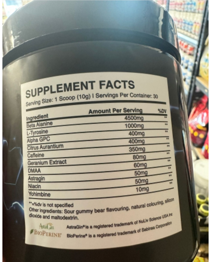 Alpha Labs Over Drive high Stim Pre-Workout