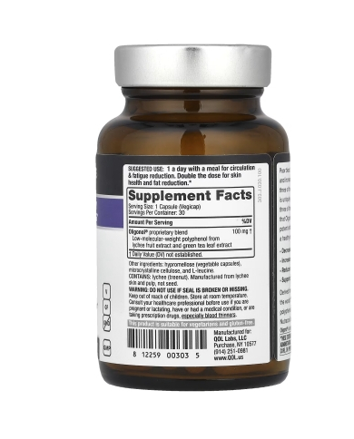 Quality of Life, Oligonol®, 100 mg , 30 Vegicaps