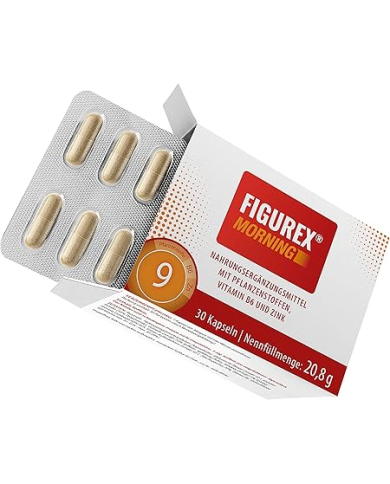 FIGUREX Morning Keto Metabolism Capsules with Caffeine - 9-Way Formula with Vitamin B6