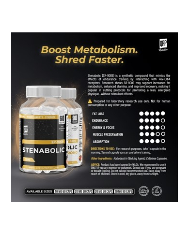 QRP Nutrition Stenabolic SR-9009 (SR9009) 20mg QRP Nutrition Stenabolic SR-9009 (SR9009) 20mg