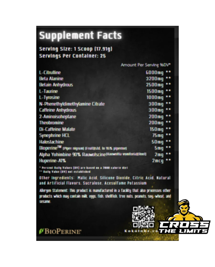 Koka Labs Doomsday Destruction Pre-workout 25 Servings