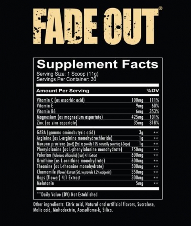 FADE OUT - SLEEP FORMULA