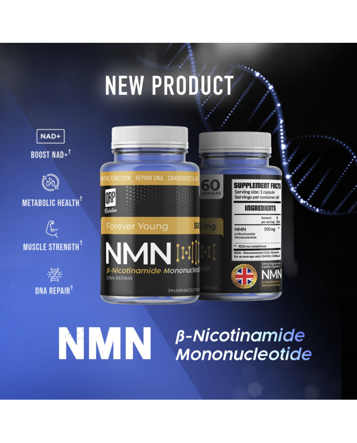 QRP NUTRITION NMN 500MG 60 CAPSULES