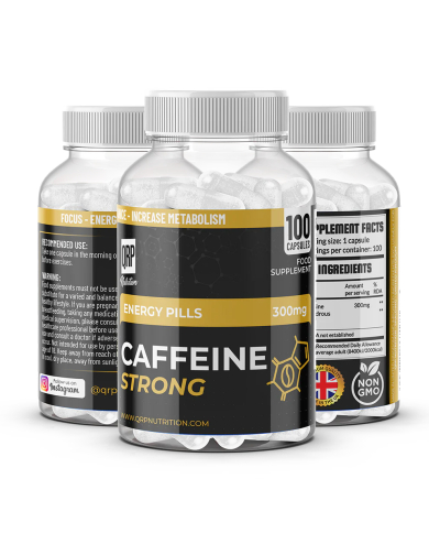 QRP Nutrition Caffeine 300mg (100 Capsules)