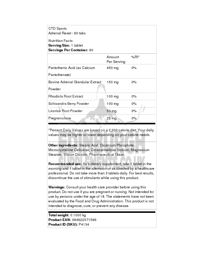 Adrenal Reset - 60 tabs