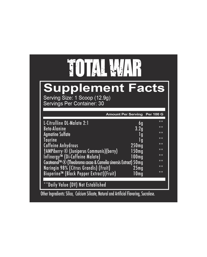 Redcon1 TOTAL WAR - PRE WORKOUT 394.89g (30 servings)